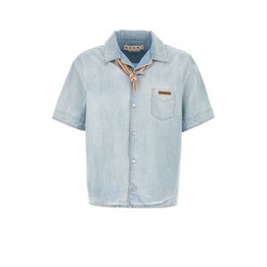 Marni Men Light-Blue Chambray Shirt